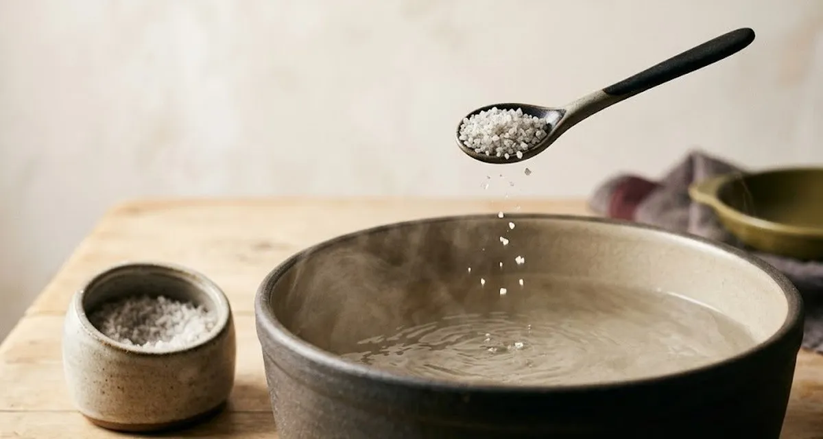 Ориентиры по соли на литр воды и килограмм продукта для супов, гарниров, мяса и теста.