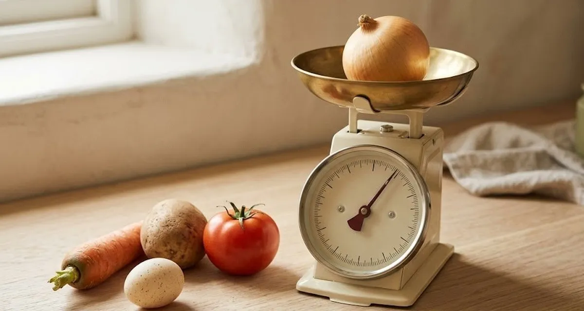 Средний вес луковицы, картофелины, моркови, яйца и других продуктов, когда в рецепте указаны штуки.